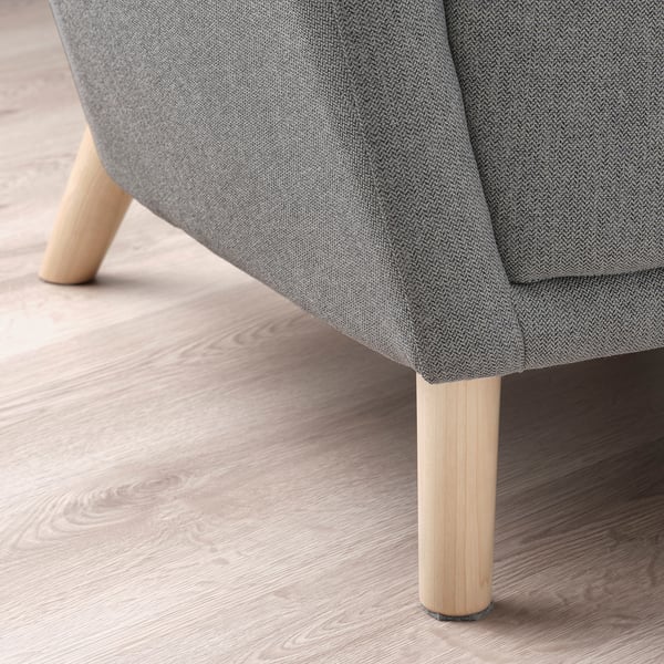 OSKARSHAMN Fauteuil à oreilles, Tibbleby beige/gris