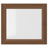 OXBERG Porte vitrée, brun motif noyer, 40x35 cm