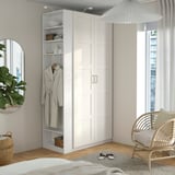 PAX / BERGSBO Combinaison armoire, blanc blanc/blanc, 120x60x236 cm