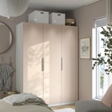 PAX / FARDAL Combinaison armoire, blanc/brillant orange clair, 150x60x201 cm