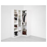 PAX / FLISBERGET Armoire d'angle, blanc/beige clair, 161/88x236 cm