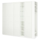 PAX / TYSSEDAL Combinaison armoire, blanc blanc/blanc, 255x60x236 cm
