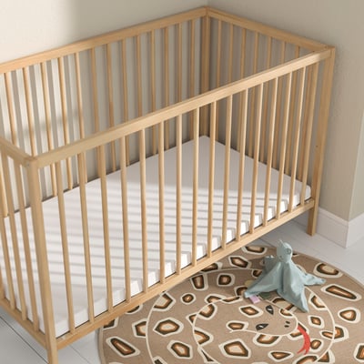 PELLEPLUTT Matelas mousse pour lit bébé, 60x120x6 cm