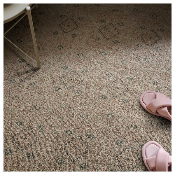 PENSELRÅG Tapis, poils ras, gris/beige/fait main, 170x240 cm