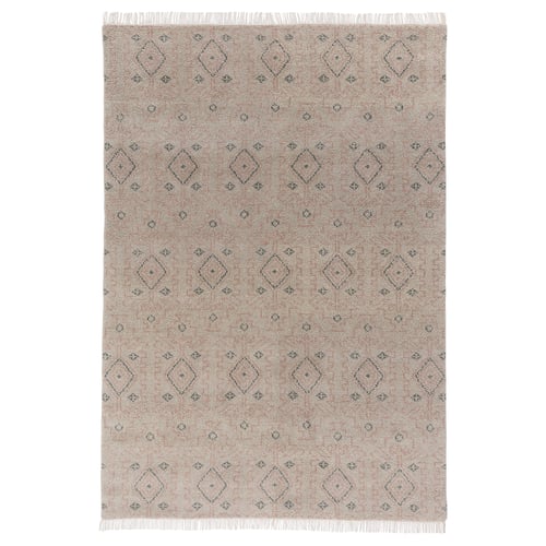 PENSELRÅG Tapis, poils ras, gris/beige/fait main, 170x240 cm