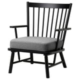 PERSBOL Fauteuil, noir/Tibbleby beige/gris