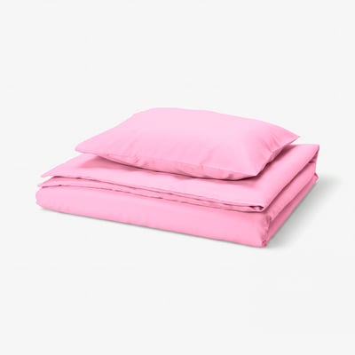 PILTANDVINGE Housse de couette et 1 taie, rose, 150x200/50x60 cm
