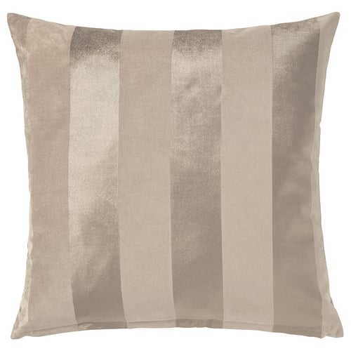 PIPRANKA Housse de coussin, beige clair, 50x50 cm