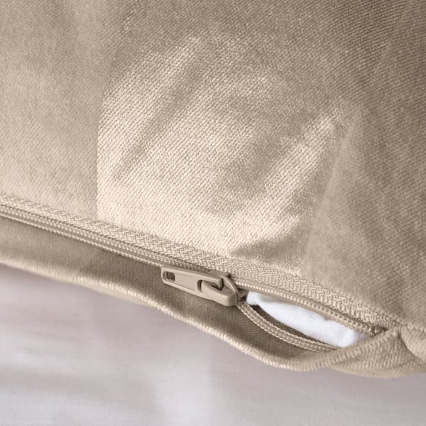 PIPRANKA Housse de coussin, beige clair, 50x50 cm
