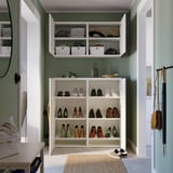 PLATSA Combinaison rangement portes, blanc Fonnes/blanc, 122x42x220 cm