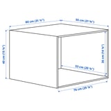 PLATSA Structure, blanc, 80x55x40 cm