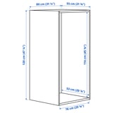 PLATSA Structure, blanc, 80x55x120 cm