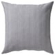 PLOMMONROS Housse de coussin, bleu foncé/blanc, 50x50 cm