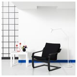 POÄNG Coussin pour fauteuil dossier bas, Vissle noir