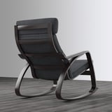 POÄNG Fauteuil à bascule, brun noir/Hillared anthracite