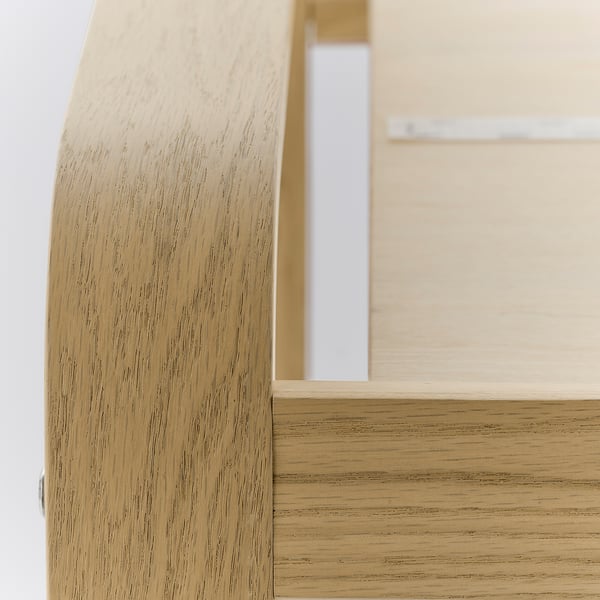 POÄNG Fauteuil avec repose-pieds, chêne/Kelinge bleu gris