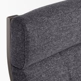 POÄNG Fauteuil, brun noir/Gunnared gris foncé