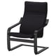 POÄNG Fauteuil, brun noir/Knisa noir