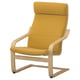 POÄNG Fauteuil, chêne/Kelinge jaune foncé