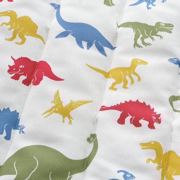 POÄNG Fauteuil enfant, plaqué bouleau/Medskog motif dinosaure