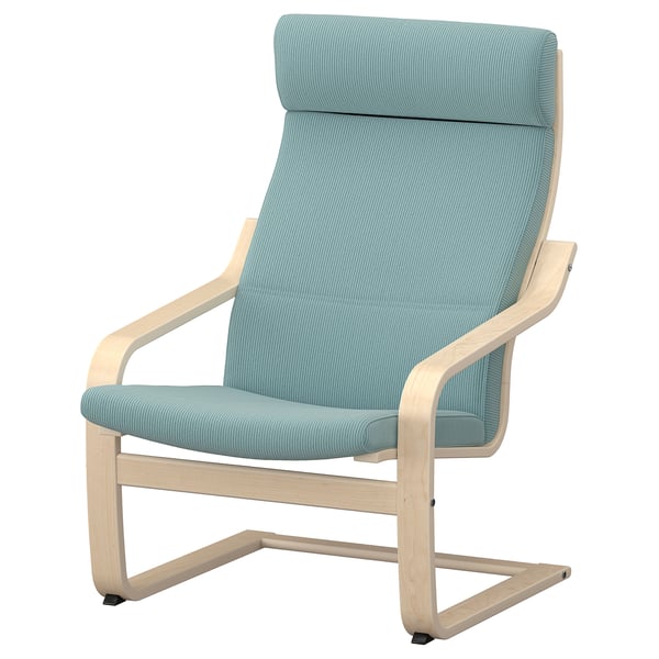 POÄNG Fauteuil, plaqué bouleau/Kelinge bleu gris