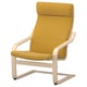 POÄNG Fauteuil, plaqué bouleau/Kelinge jaune foncé
