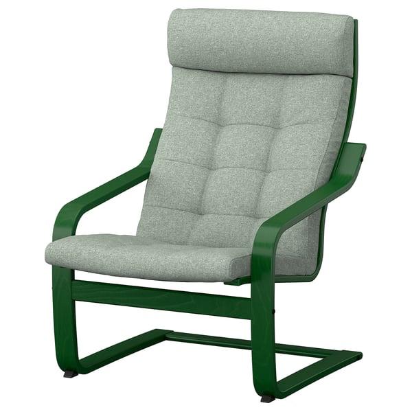 POÄNG Fauteuil, vert foncé/Gunnared vert clair