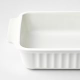 POETISK Plat à four, blanc cassé, 34x23 cm