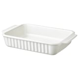 POETISK Plat à four, blanc cassé, 34x23 cm