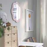PRUNKHALLON Miroir, rose clair, 40 cm