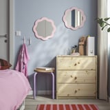 PRUNKHALLON Miroir, rose clair, 40 cm
