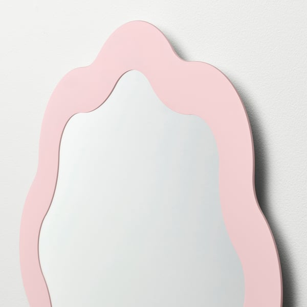 PRUNKHALLON Miroir, rose clair, 40 cm