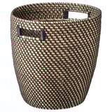 RÅGKORN Cache-pot, intérieur/extérieur gris foncé/beige, 32 cm