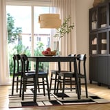 RASTPLATS Tapis tissé à plat, fait main beige/noir, 170x240 cm