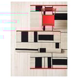 RASTPLATS Tapis tissé à plat, fait main beige/noir, 170x240 cm