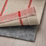 RIDSTIG Tapis tissé à plat, blanc cassé/rouge, 170x240 cm