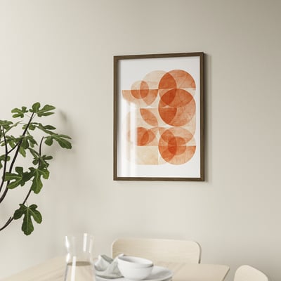 RÖDALM Cadre poster, formes abstraites XII, 50x70 cm