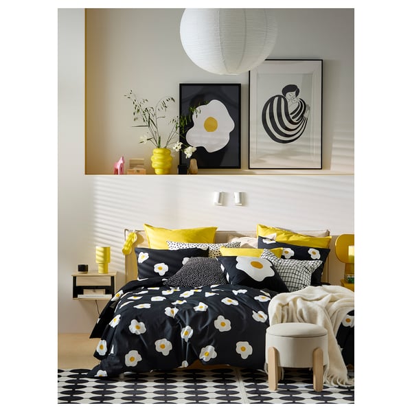 RÖDALM Cadre poster, joli jaune, 50x70 cm