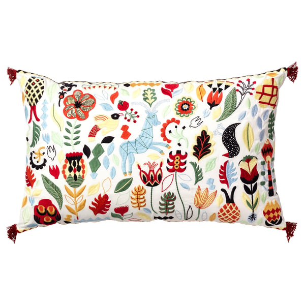 RÖDARV Coussin, multicolore, 40x65 cm