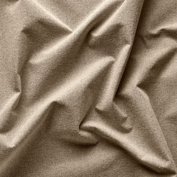 ROSENMANDEL Rideaux assombrissants, 2 pièces, jaune-beige/ruflette, 135x300 cm
