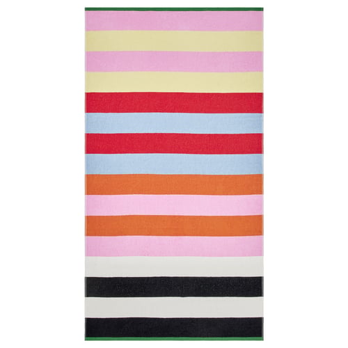ROSENOXALIS Serviette de plage, multicolore/rayé, 100x180 cm