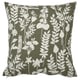 ROTVECKLARE Housse de coussin, gris vert/blanc, 50x50 cm