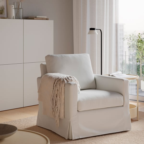 SALTSJÖBADEN Fauteuil à bascule et pivotant, Blekinge blanc