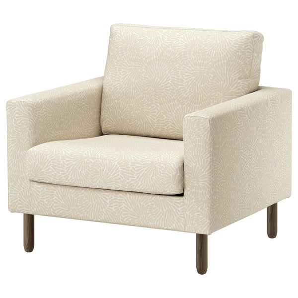 SALTSJÖBADEN Fauteuil, Vittangi beige clair/blanc