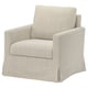SALTSJÖBADEN Housse fauteuil à bascule/pivotant, Fridtuna beige clair