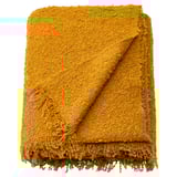 SANDBRODD Plaid, jaune foncé, 130x170 cm