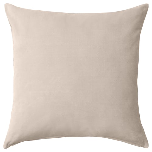 SANELA Housse de coussin, beige clair, 65x65 cm