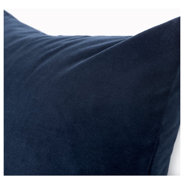 SANELA Housse de coussin, bleu foncé, 50x50 cm