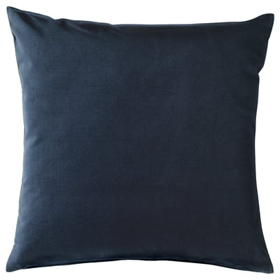 SANELA Housse de coussin, bleu foncé, 50x50 cm