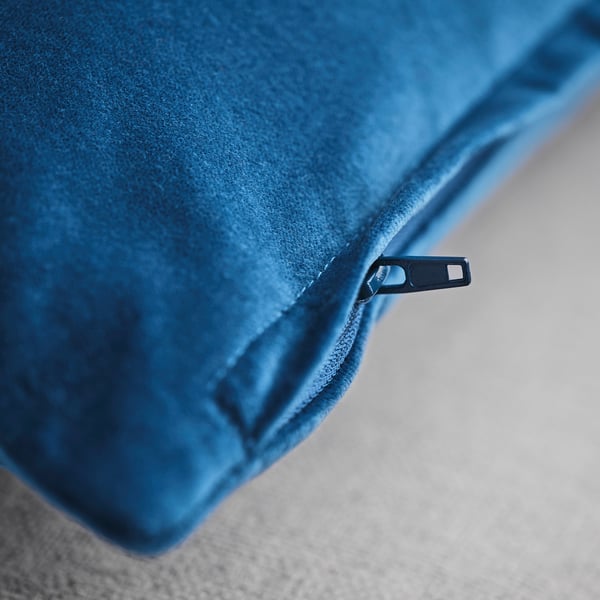 SANELA Housse de coussin, bleu, 40x58 cm
